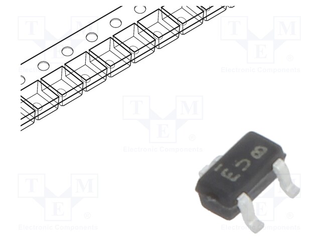 Transistor: N-MOSFET; unipolar; 60V; 0.24A; 0.13W; SC75A