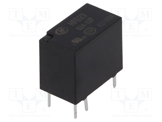 Relay: electromagnetic; SPDT; Ucoil: 24VDC; 0.5A/125VAC; 1A/30VDC