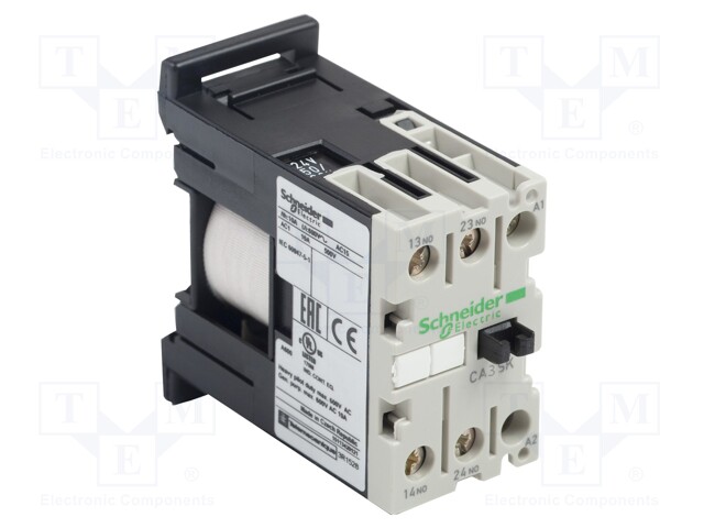 Contactor, DIN Rail, Panel, 690 V, DPST-NO, 2 Pole