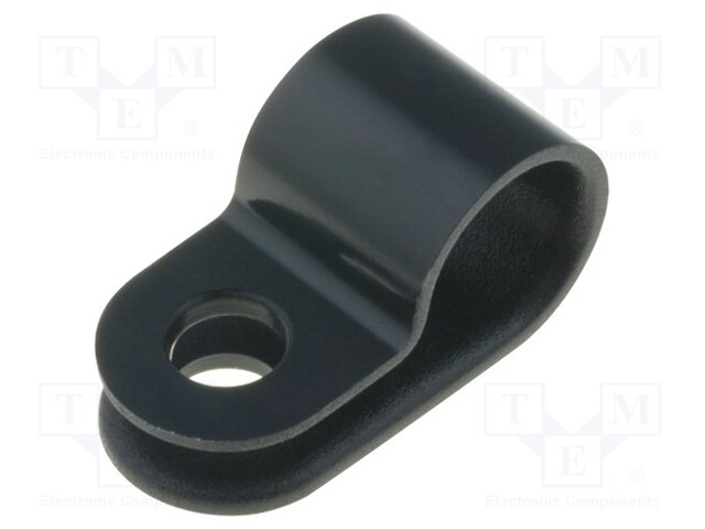 Fixing clamp; Cable P-clips; ØBundle : 8mm; W: 10mm; polyamide