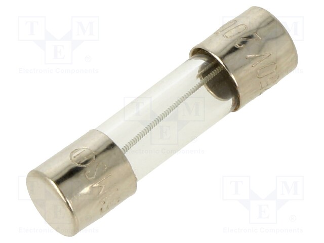 Fuse: fuse; 200mA; 250VAC; glass; 20x5.2mm; brass; bulk