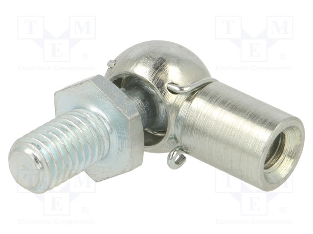 Mounting element for gas spring; Mat: zinc plated steel; 10mm