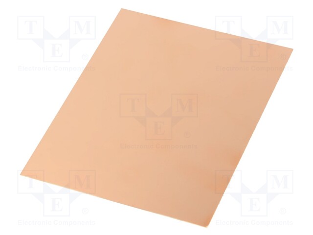 Laminate; FR4; 0.8mm; L: 100mm; W: 75mm; Coating: copper