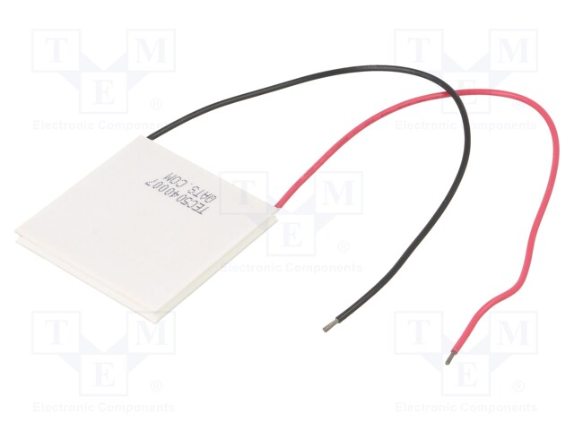 Module: Peltier; 15.4V; 12A; 50x50x4mm; 106.7W; Mat: ceramics; 20AWG