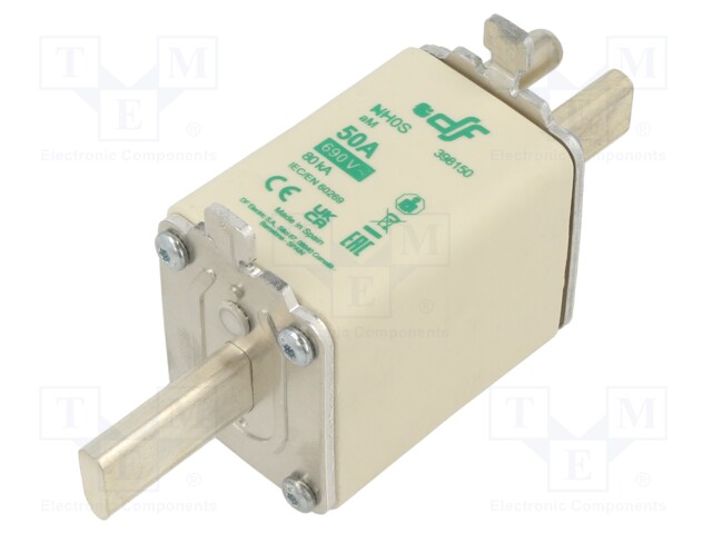 Fuse: fuse; aM; 50A; 690VAC; NH0S