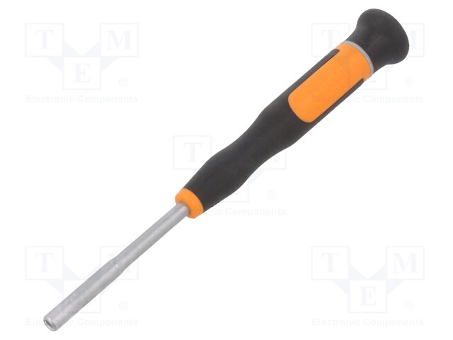 Screwdriver; hex socket; precision; 60mm; Socket: HEX 3,2mm