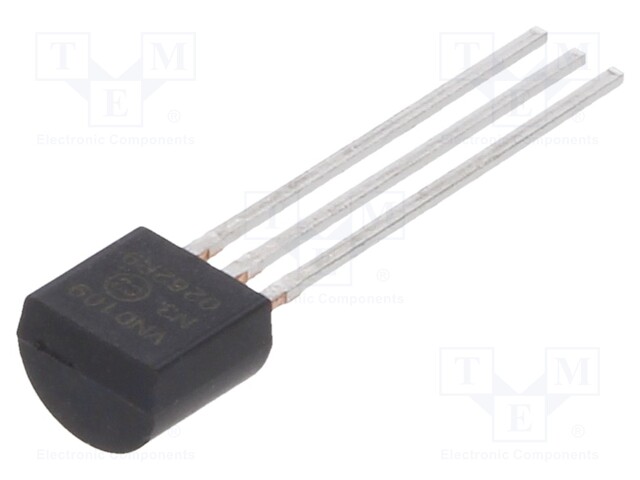 Transistor: N-MOSFET; unipolar; 90V; 2A; TO92