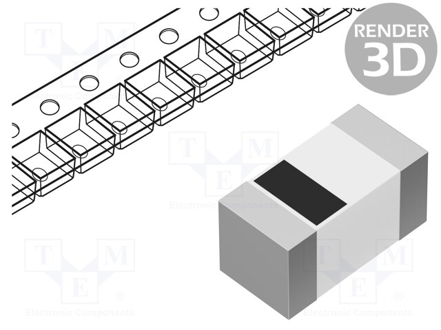 Inductor: ceramic; SMD; 0402; 3.3nH; 300mA; 200mΩ; ftest: 100MHz