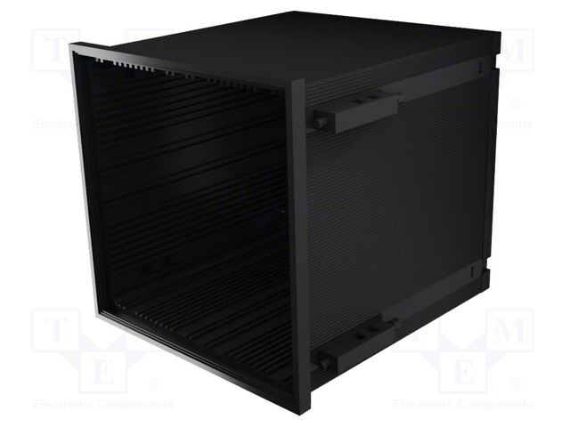 Enclosure: panel; X: 144mm; Y: 144mm; Z: 139mm; ABS + PC,PPO; black