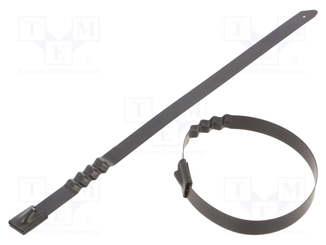 Cable tie; L: 200mm; W: 7.9mm; stainless steel AISI 304; 1112N