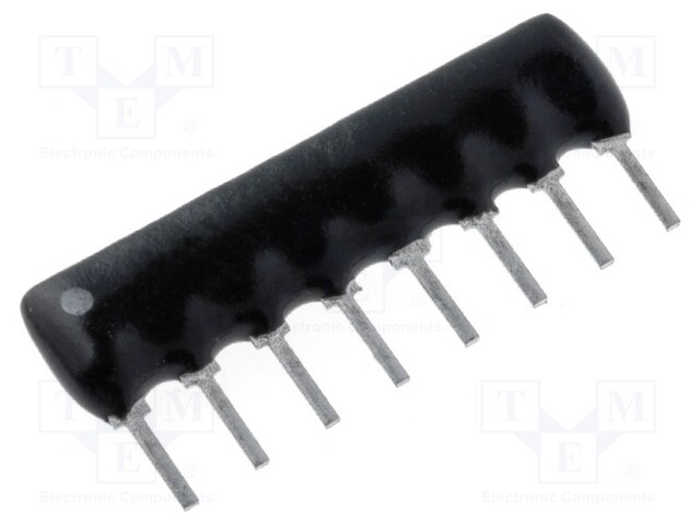 Resistor network: X; 100Ω; No.of resistors: 7; THT; 0.125W; ±2%