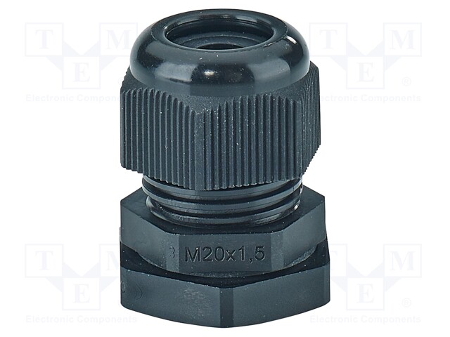 Cable gland; M20; 1.5; IP66,IP67; polyamide; black