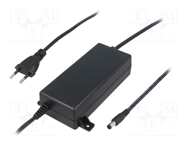 Power supply: switched-mode; 12VDC; 5A; Out: 5,5/2,1; 60W; 0÷40°C