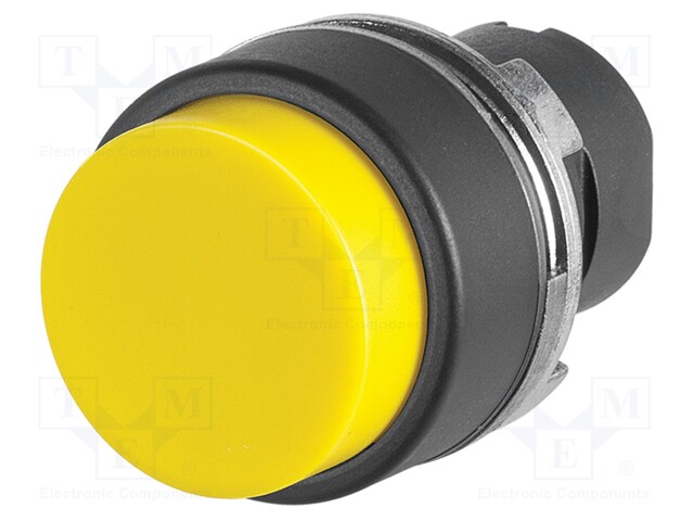 Switch: push-button; 22mm; Stabl.pos: 1; yellow; none; IP65; convex