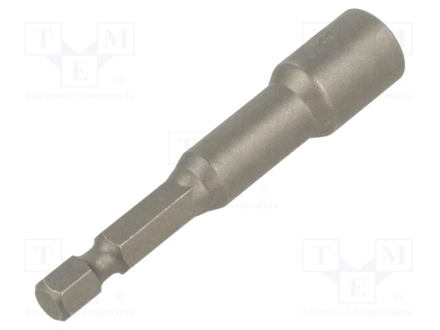 Screwdriver bit; hex socket; Socket: HEX 8mm; Overall len: 66mm