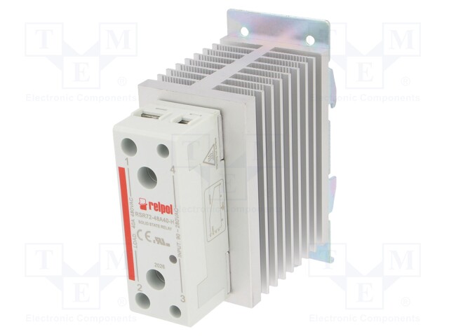 Relay: solid state; Ucntrl: 90÷280VAC; 40A; 24÷530VAC; -30÷80°C