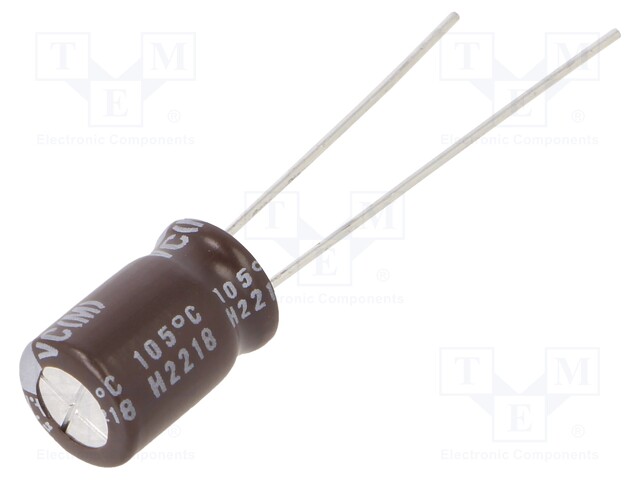 Capacitor: electrolytic; THT; 4.7uF; 400VDC; 3.5mm; ±20%; -40÷105°C