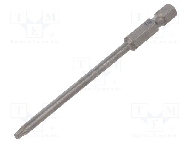 Screwdriver bit; Torx®; TX10; Overall len: 90mm