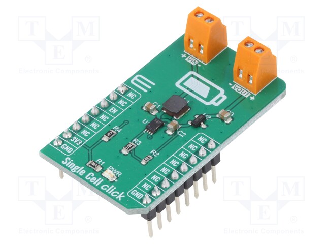 Click board; battery manager; GPIO; MCP16251,MCP1811A; 3.3VDC