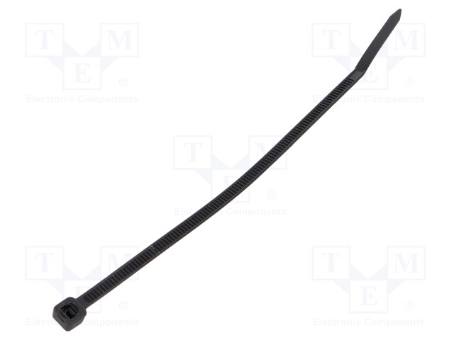 Cable tie; L: 215mm; W: 4.8mm; polyamide; 220N; black; UL94V-2