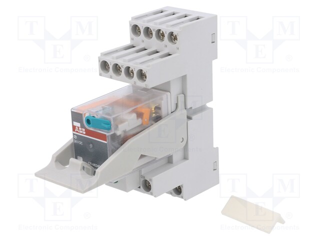 Relay: interface; 4PDT; Ucoil: 24VDC; Mounting: DIN; Series: CR-M