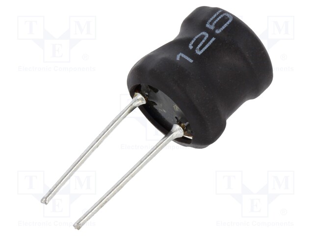 Inductor: wire; THT; 470uH; Ioper: 1.2A; 685mΩ; ±10%; Ø11.5x11.5mm