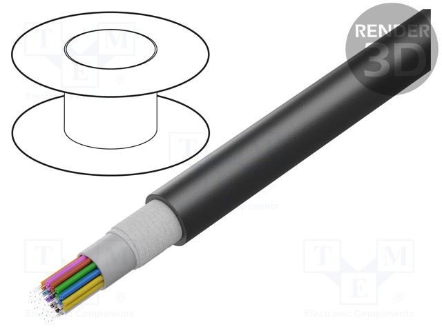 Wire: fiber-optic; EXO-G0; Øcable: 5.9mm; Number of fibers: 12