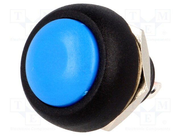 Switch: push-button; Pos: 2; 1A/250VAC; blue; Illumin: none; none
