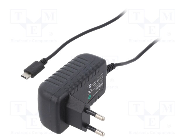 Power supply: switched-mode; voltage source; 5VDC; 2A; 10W; plug