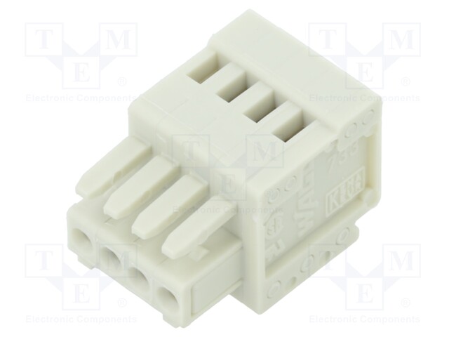 Pluggable terminal block; 2.5mm; ways: 4; straight; plug; female