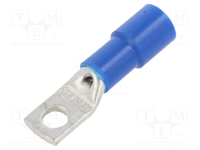 Tip: ring tube; M6; Ø: 6.5mm; 16mm2; crimped; for cable; insulated