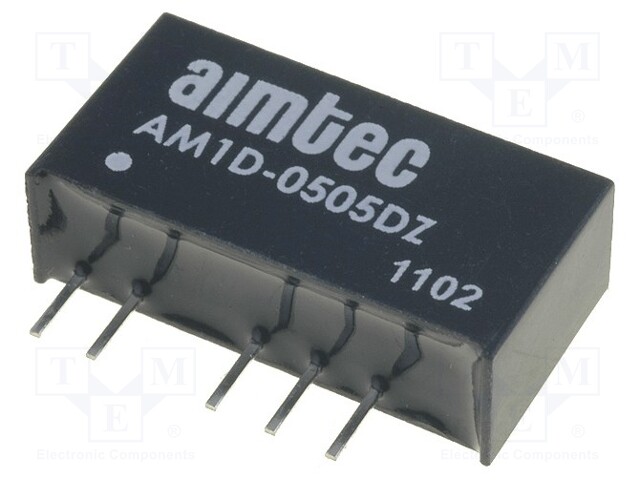 Converter: DC/DC; 1W; Uin: 4.5÷5.5V; Uout: 5VDC; Uout2: -5VDC; SIP7