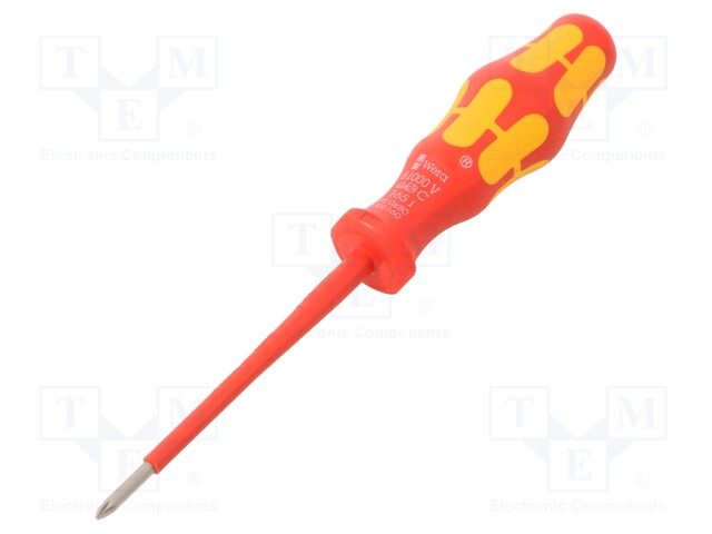 Screwdriver; insulated; Pozidriv®; PZ0; Blade length: 80mm