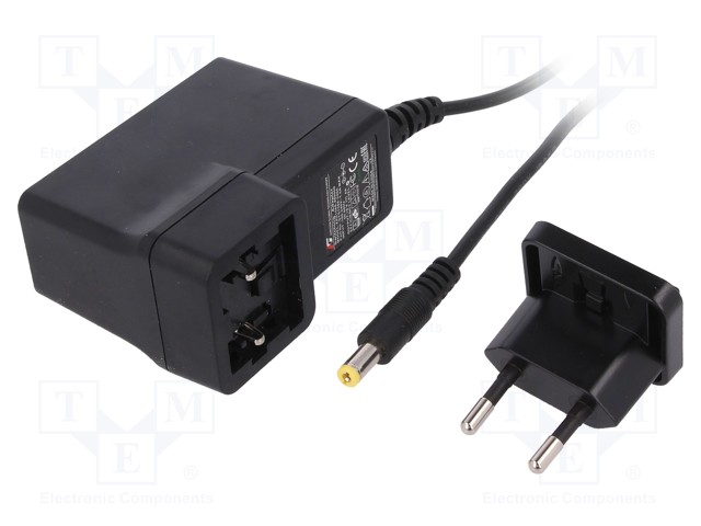 Power supply: switched-mode; 6VDC; 4A; Out: 5,5/2,1; 24W; Plug: EU