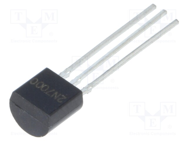 Transistor: N-MOSFET; unipolar; 60V; 0.2A; 0.35W; TO92