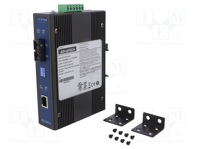 Industrial module: media converter; ETHERNET/single-mode fiber