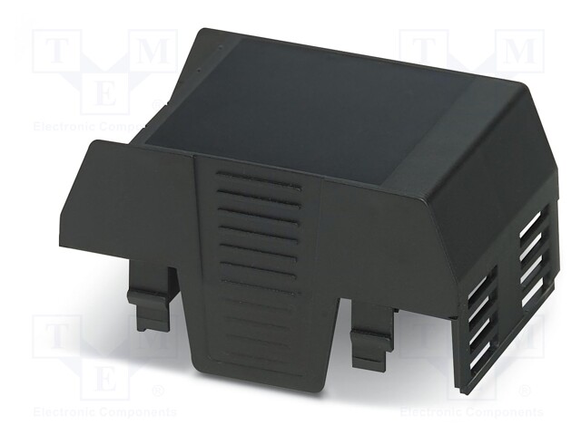 Cover; for enclosures; UL94HB; Series: EH 45 FLAT; Mat: ABS; black