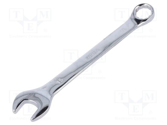 Wrench; combination spanner; 15mm; Chrom-vanadium steel