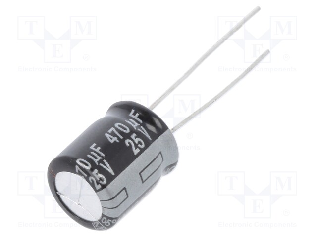 Capacitor: electrolytic; low impedance; THT; 1200uF; 6.3VDC; ±20%