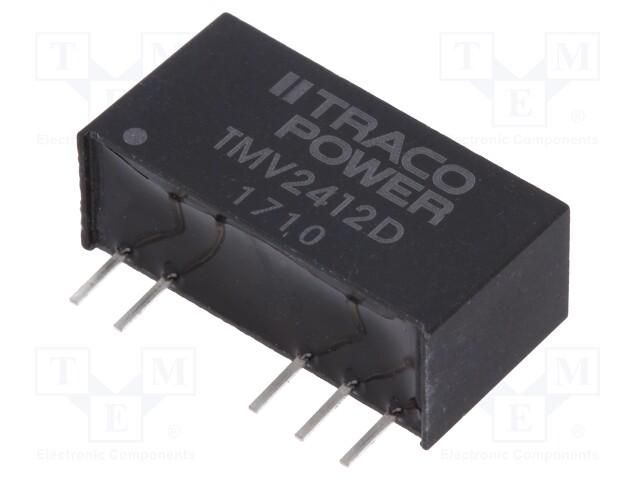 Converter: DC/DC; 1W; Uin: 21.6÷26.4V; Uout: 12VDC; Uout2: -12VDC