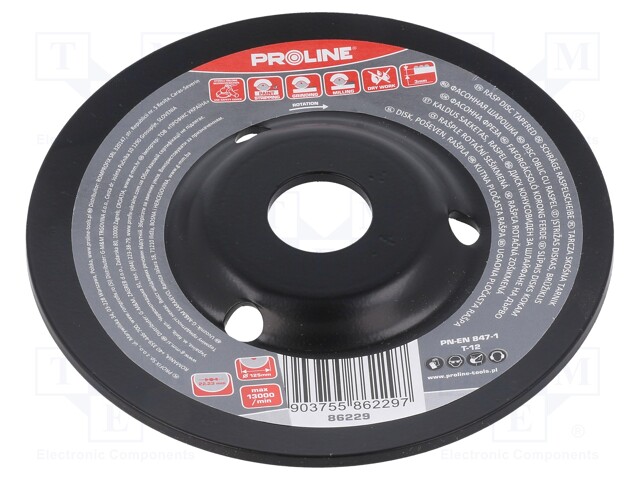 Grinding wheel; Ø: 125mm; Øhole: 22.23mm