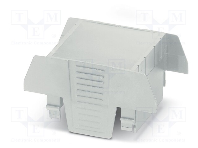 Cover; for enclosures; UL94HB; Series: EH 45 FLAT; Mat: ABS; grey