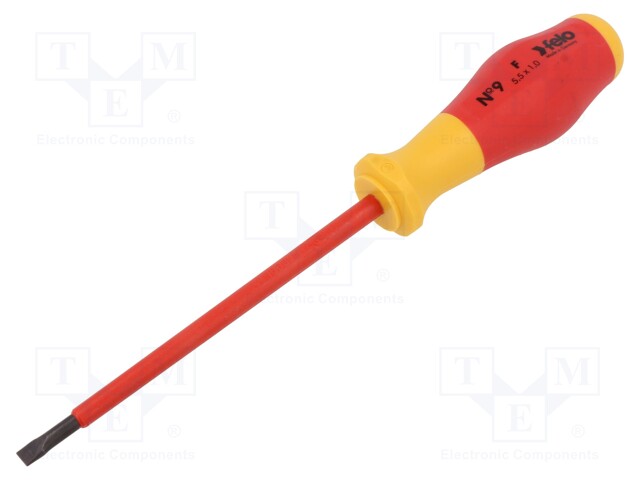 Screwdriver; insulated; slot; 5,5x1,0mm