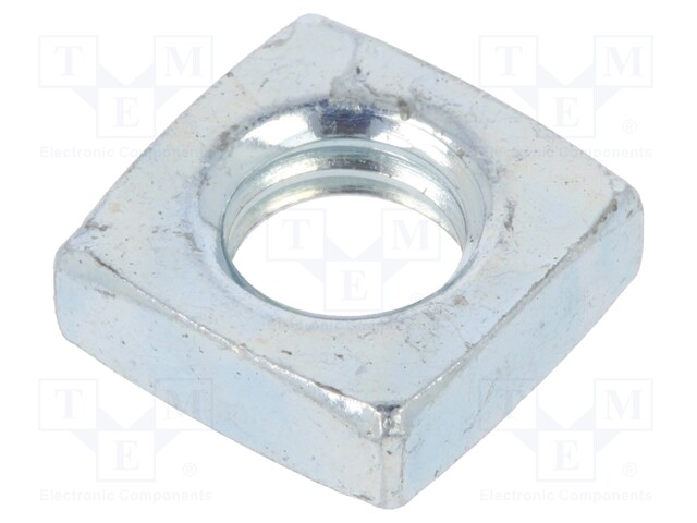 Nut; square; M5; steel; Plating: zinc; Pitch: 0,8; BN: 145; DIN: 562