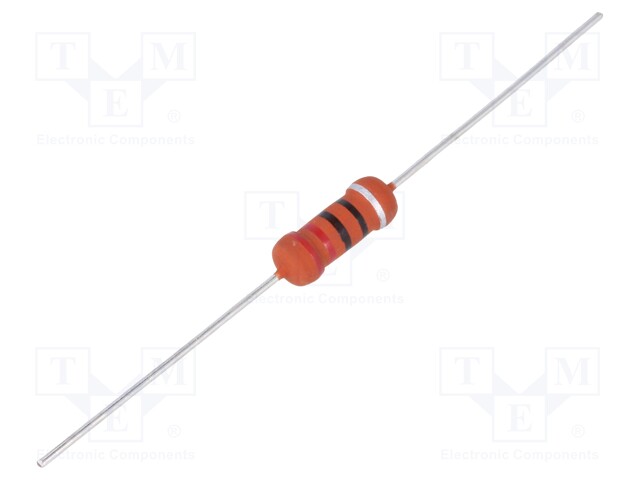 Resistor: metal film; fusible; THT; 220Ω; 2W; ±10%; Ø5x12mm; axial