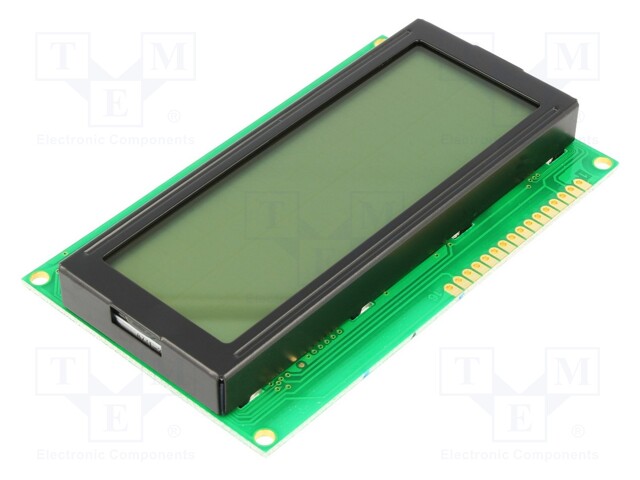 Display: LCD; alphanumeric; STN Negative; 20x4; 98x60x14.5mm; LED