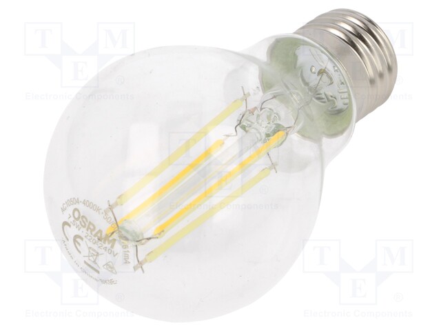 LED lamp; neutral white; E27; 230VAC; 1055lm; 7.5W; 4000K