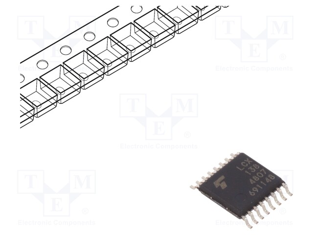 IC: digital; 3-to-8 lines,decoder; SMD; TSSOP16; Series: LCX; 7ns