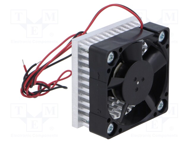 Fan: DC; axial; 12VDC; 40x40x20mm; 25dBA; ball bearing; 5500rpm