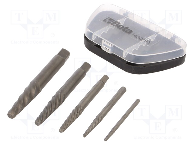 Kit: screw extractor; Pcs: 5